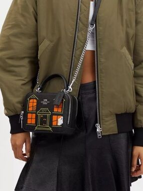 Rare Coach Box Crossbody Halloween Haunted House Purse